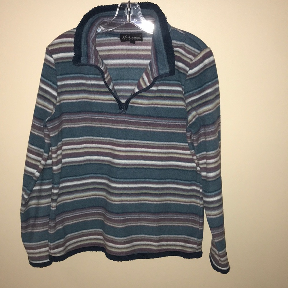 Purple and blue pullover